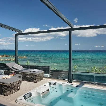 Blue View Villa - Coastal Elegance With Swim Spa, By Zantewize Alykanas  Exterior photo
